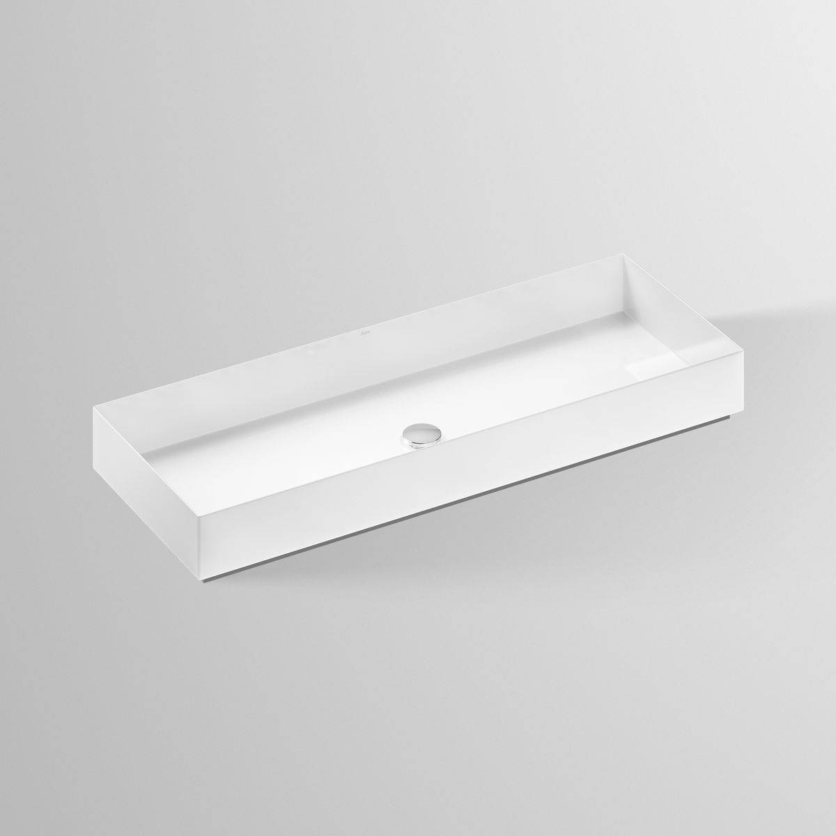 AB.ME1000 Aufsatzbecken Metaphor 1000 x 375mm,  ohne Hahnloch, ohne Überlauf