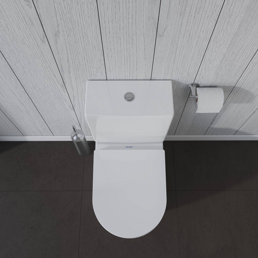 ME by Starck Stand-WC für Kombi 650 mm Tiefspüler, Abgang senkrecht, weiß