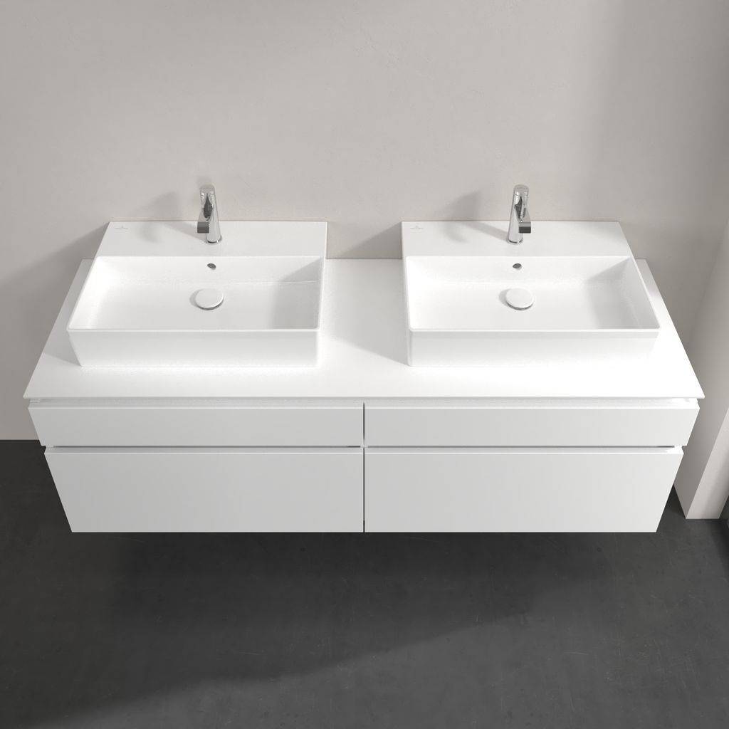 Legato vanity unit 1600x550x500 with 4 pull-outs