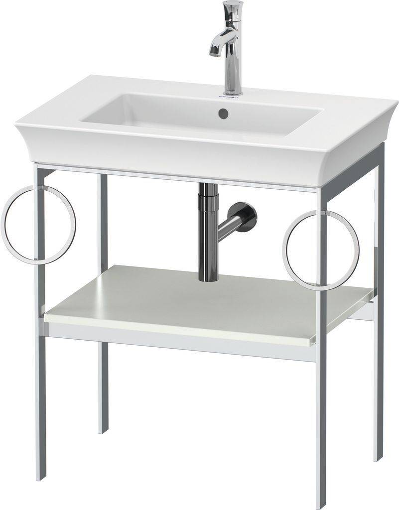 Duravit White Tulip Metallkonsole, bodenstehend, 684 x 450mm