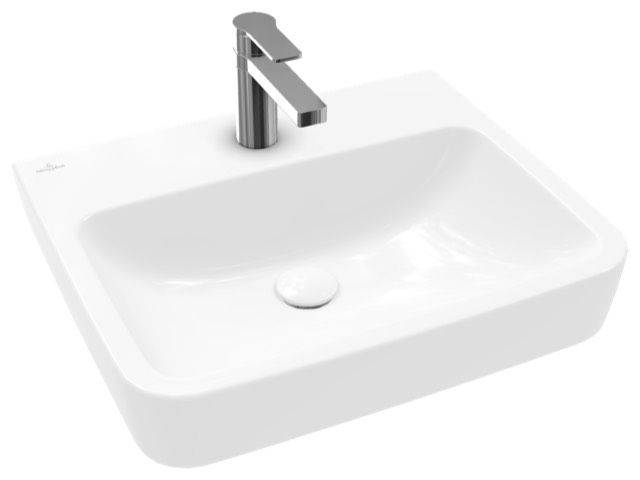 Villeroy & Boch O.Novo Waschbecken 550 x 460mm mit Hahnloch, ohne Überlauf
