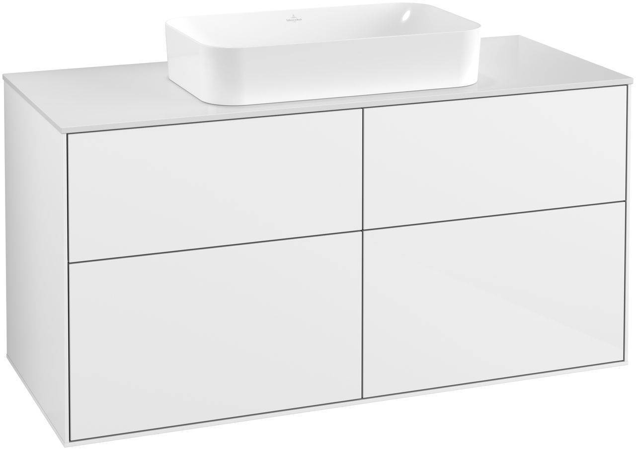 Villeroy & Boch Finion Waschtischunterschrank 1200 x 603 x 501mm, Abdeckplatte weiß matt
