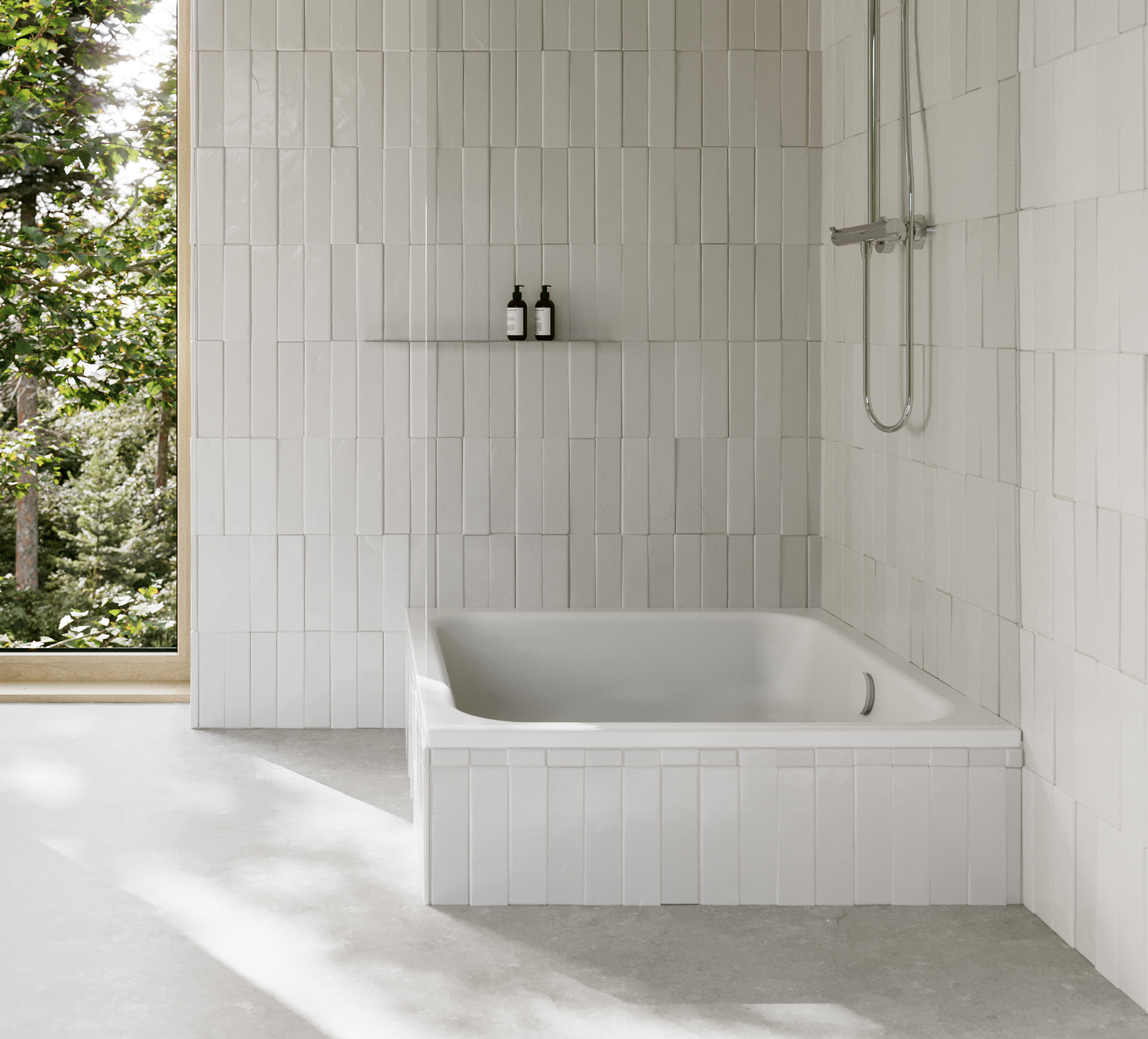 Delta rectangular shower tray