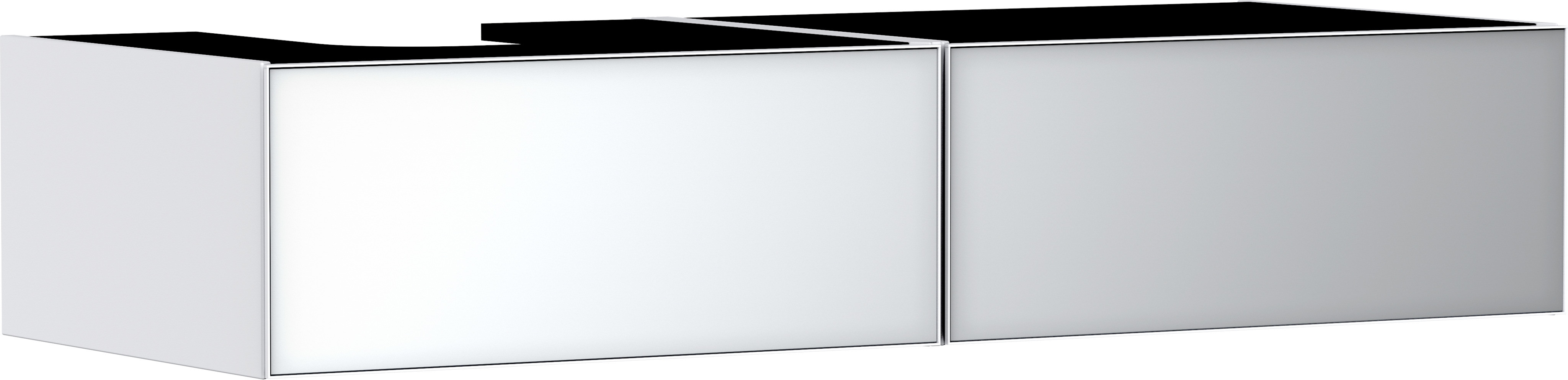 Xevolos E Waschtischunterschrank  1370/550 mit 2 Schubkästen für Konsole mit Ausschnitt links
