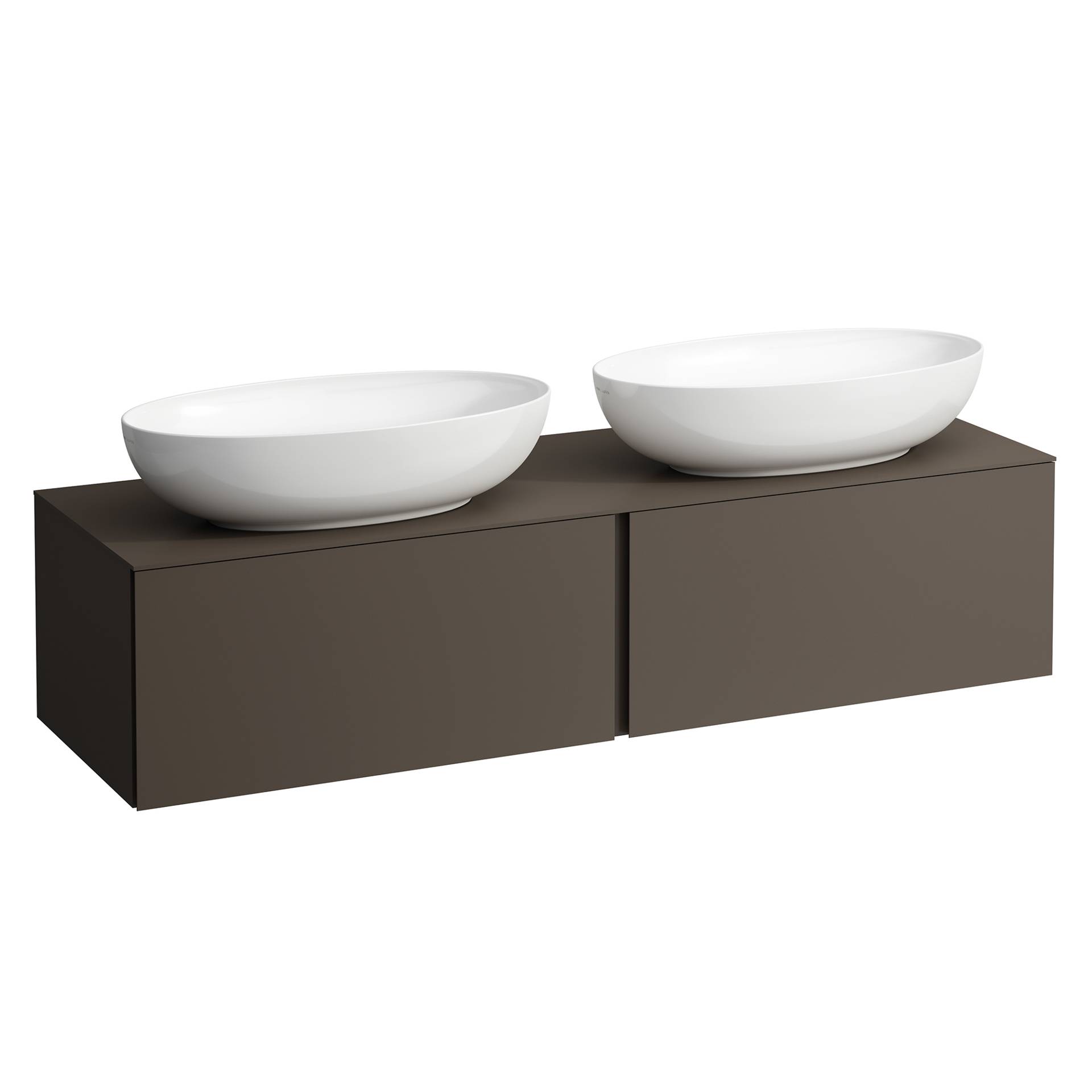 IlbagnoAlessi Waschtischunterschrank 160cm Dunkelbraun
