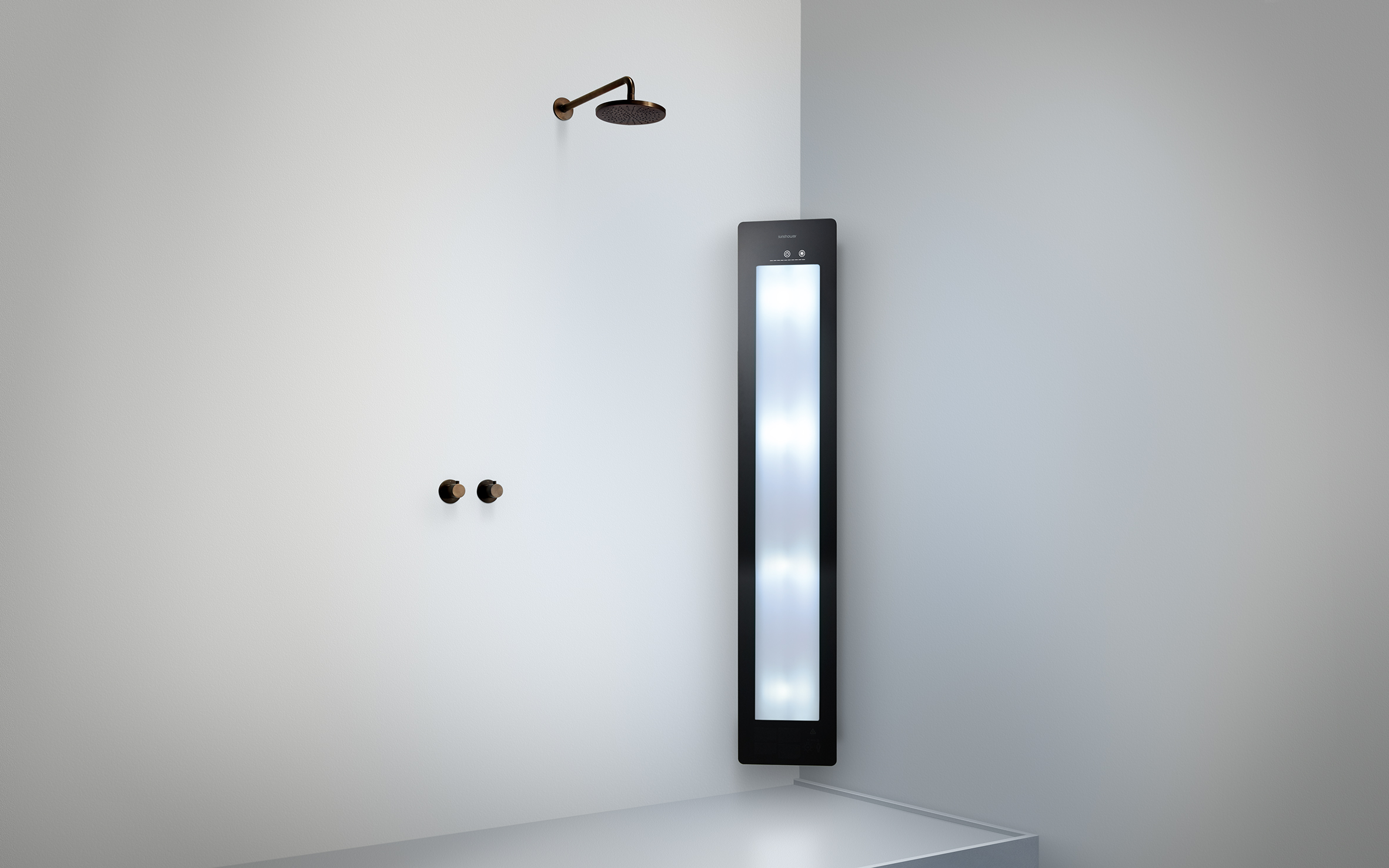 Round Line Plus/L Infrarot und UV-Stahler für Dusche