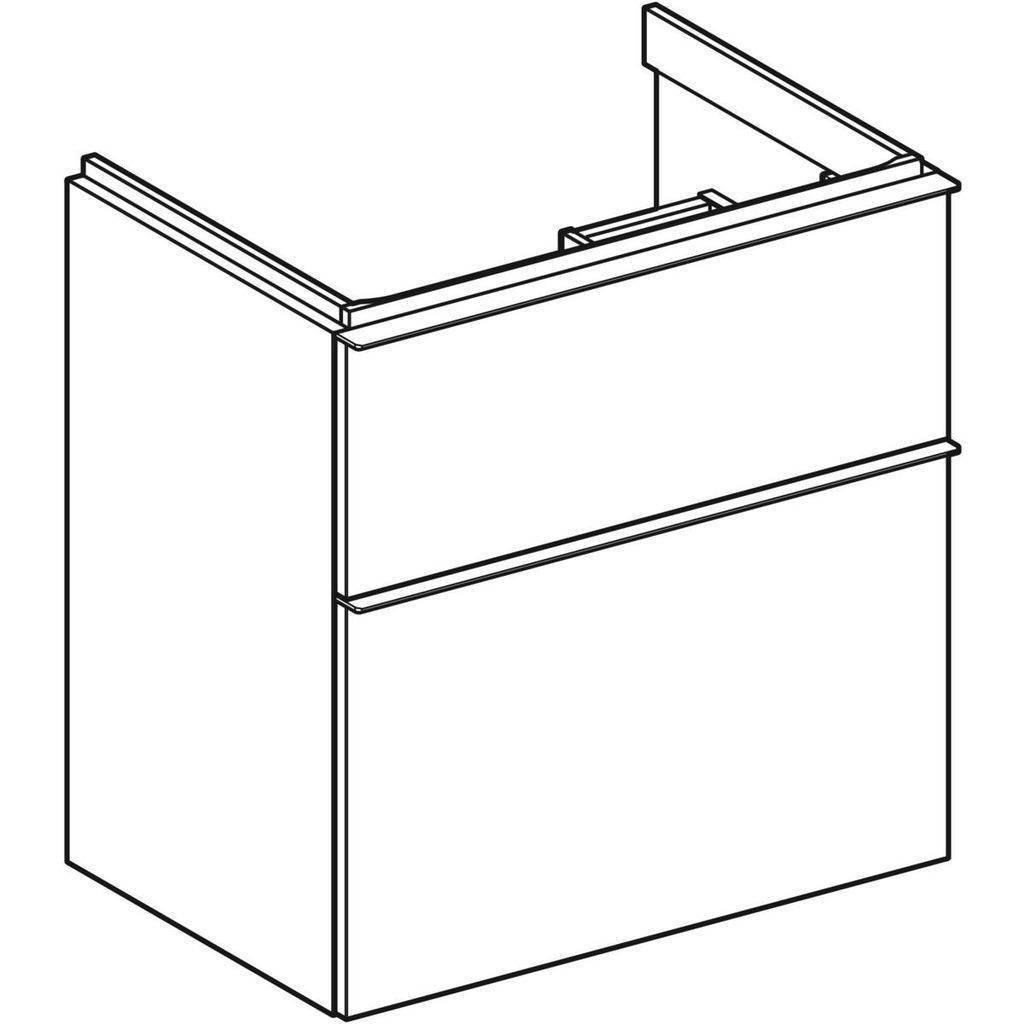 iCon Unterschrank für Waschtisch, mit zwei Schubladen, 60cm