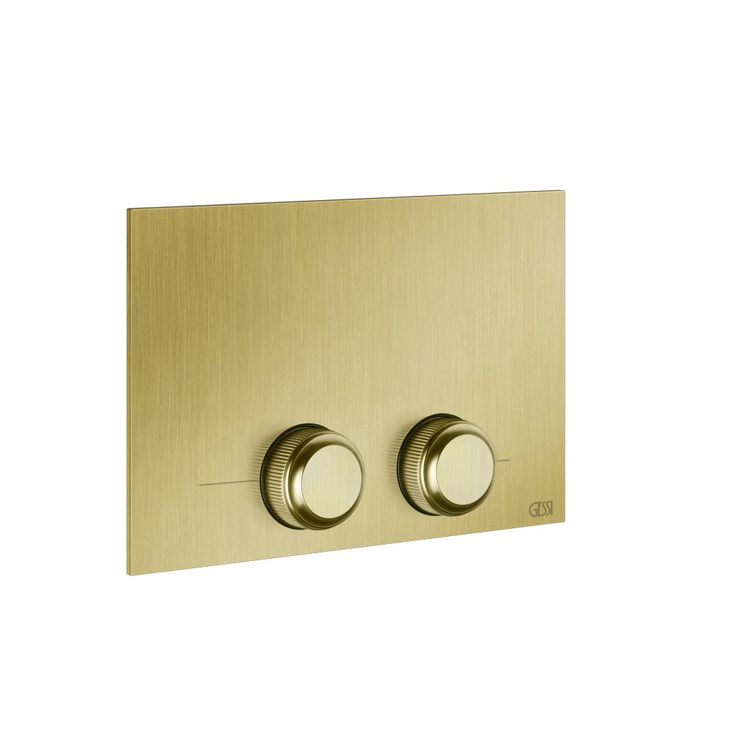 Gessi Venti20 WC Betätigungsplatte für TECE gold gebürstet PVD