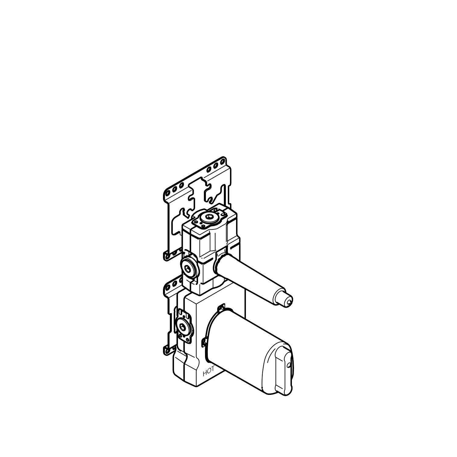 Dornbracht xTool UP-Thermostatmodul mit 1 Ventil