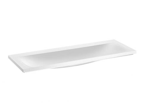 Royal Reflex Mineralguss-Waschtisch 34081311300 ohne Hahnloch; 1300 x 30 x 490mm