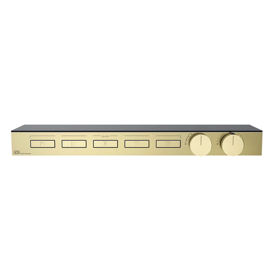 Gessi HI-FI Thermostat 5-Wege messing