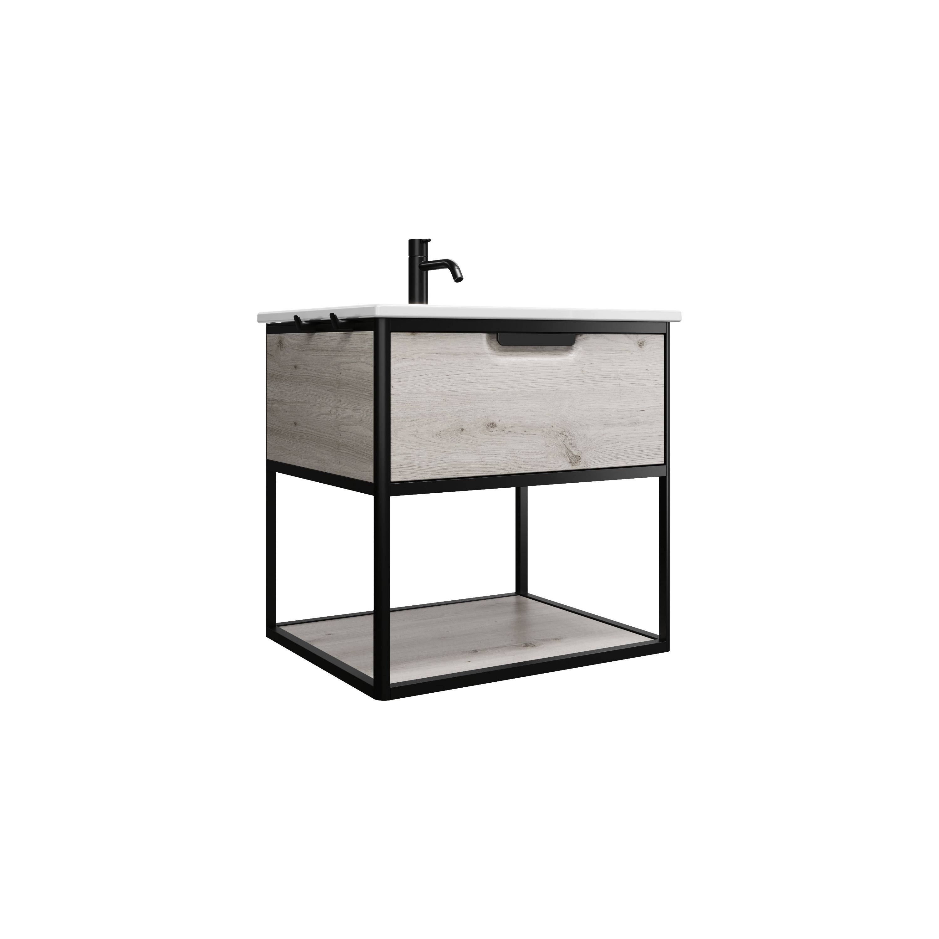 Vry Keramik-Waschtisch inkl. Waschtischunterschrank 630mm