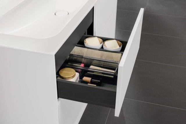 Finion cabinet washbasin with tap hole, with concealed ViFlow overflow, 1200 x 500mm