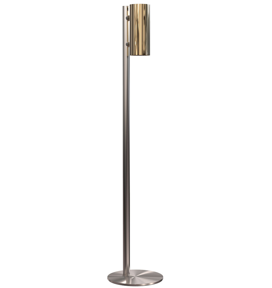 NOVA2 soap & disinfectant dispenser 1978 stainless steel brushed