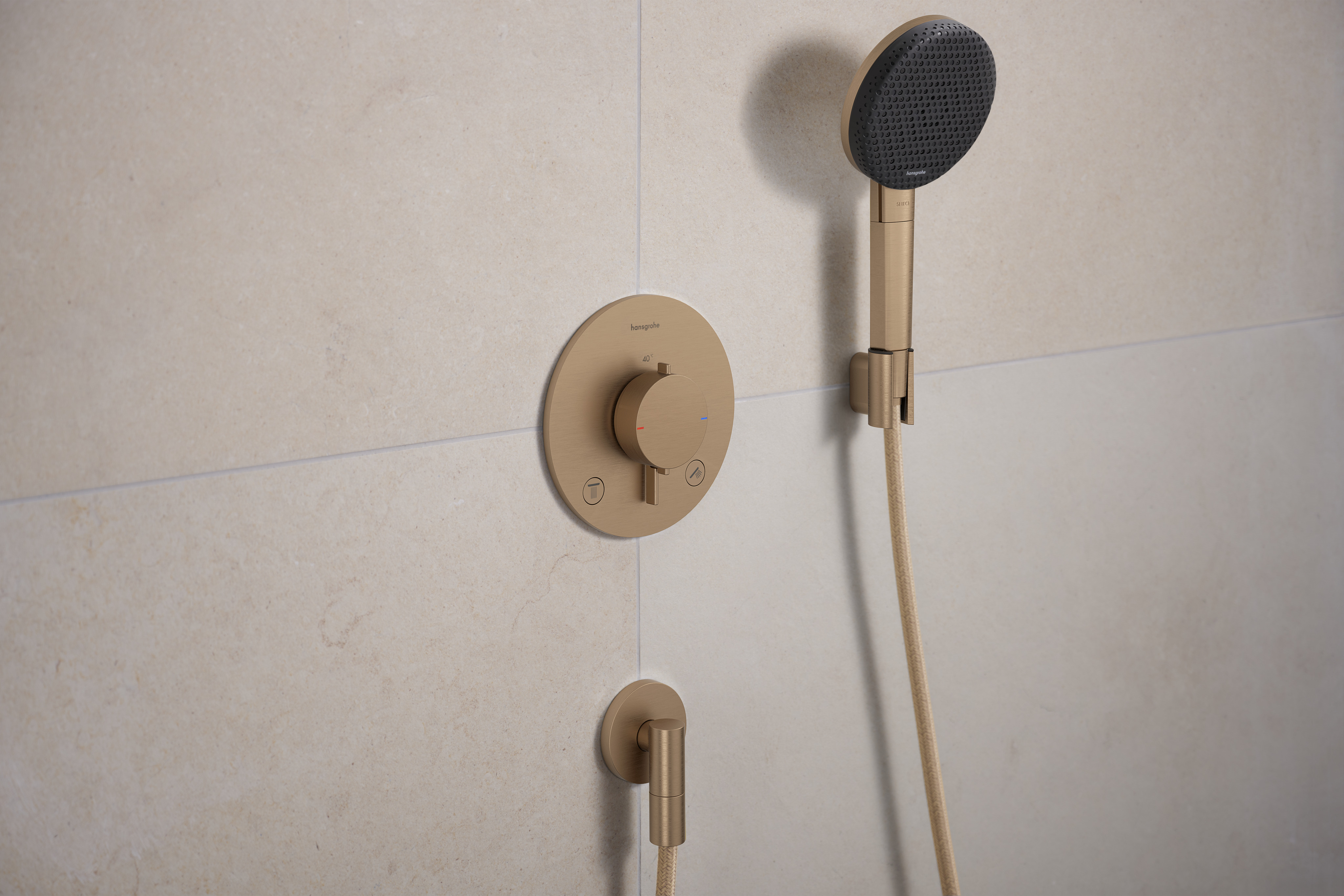 Hansgrohe FixFit Fine S Wandanschluss mit Rückflussverhinderer