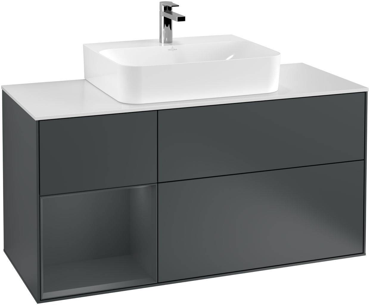 Villeroy & Boch Finion Waschtischunterschrank 1200 x 603 x 501mm, Abdeckplatte weiß matt