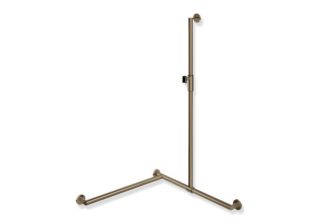 HEWI System 900 Duschhandlauf 1250 x 765 x 765 mm, links, Ø32, Magnetbrausehalter
