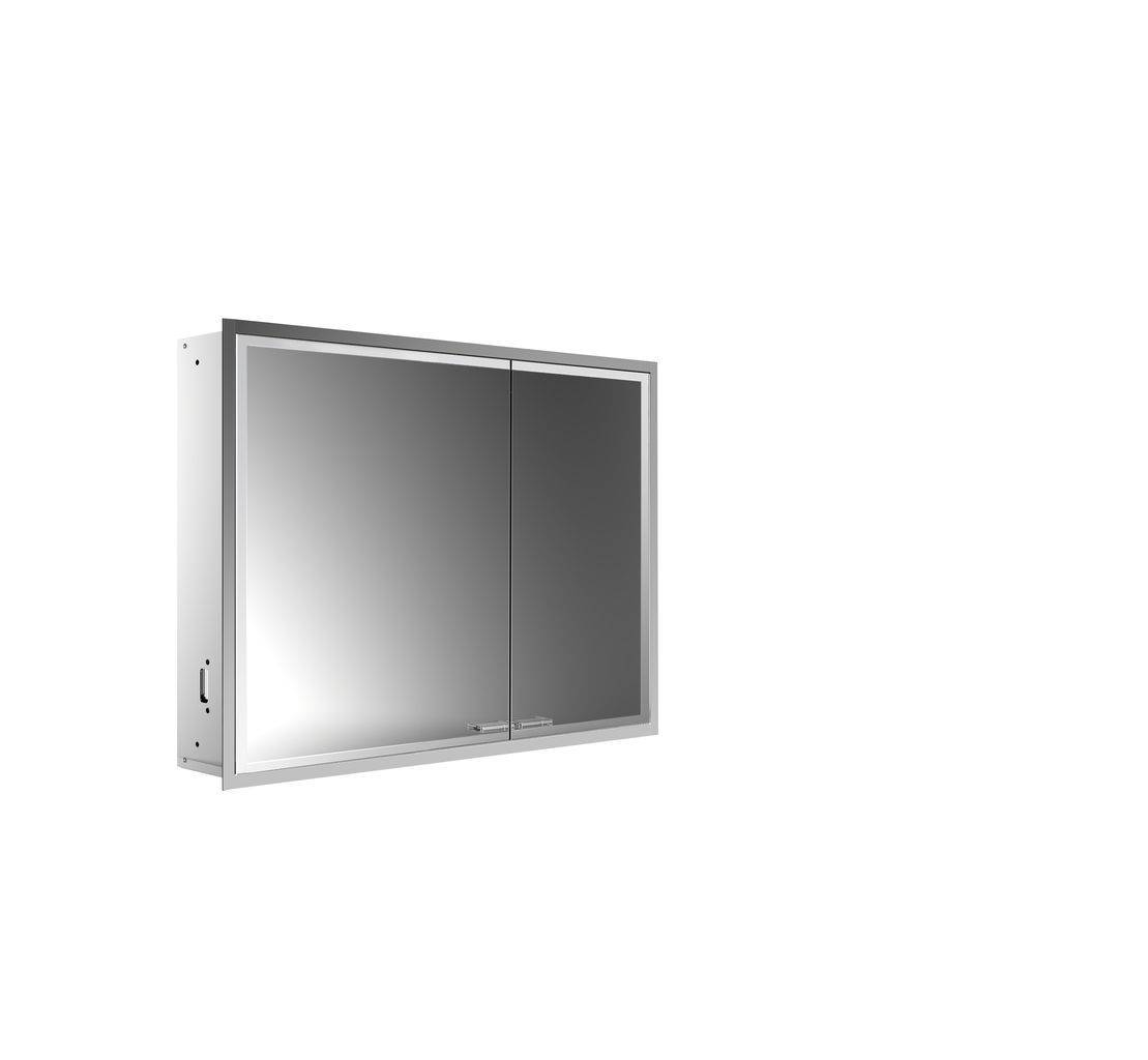 asis prestige 2 illuminated mirror cabinet flush mount model, 915mm
