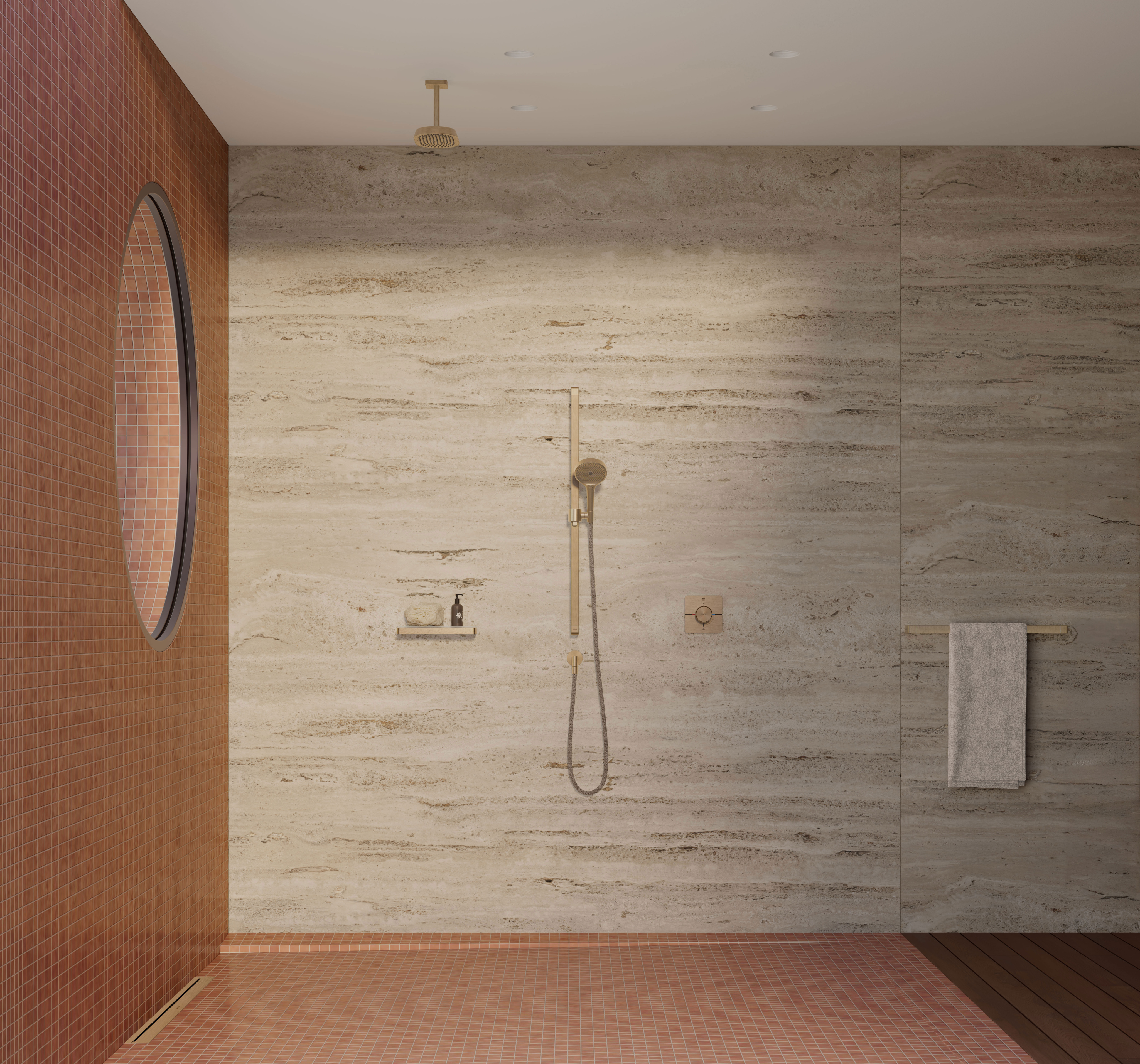 Axor ShowerSphere Duschkopf 250/160 1 Strahlart Brushed Bronze