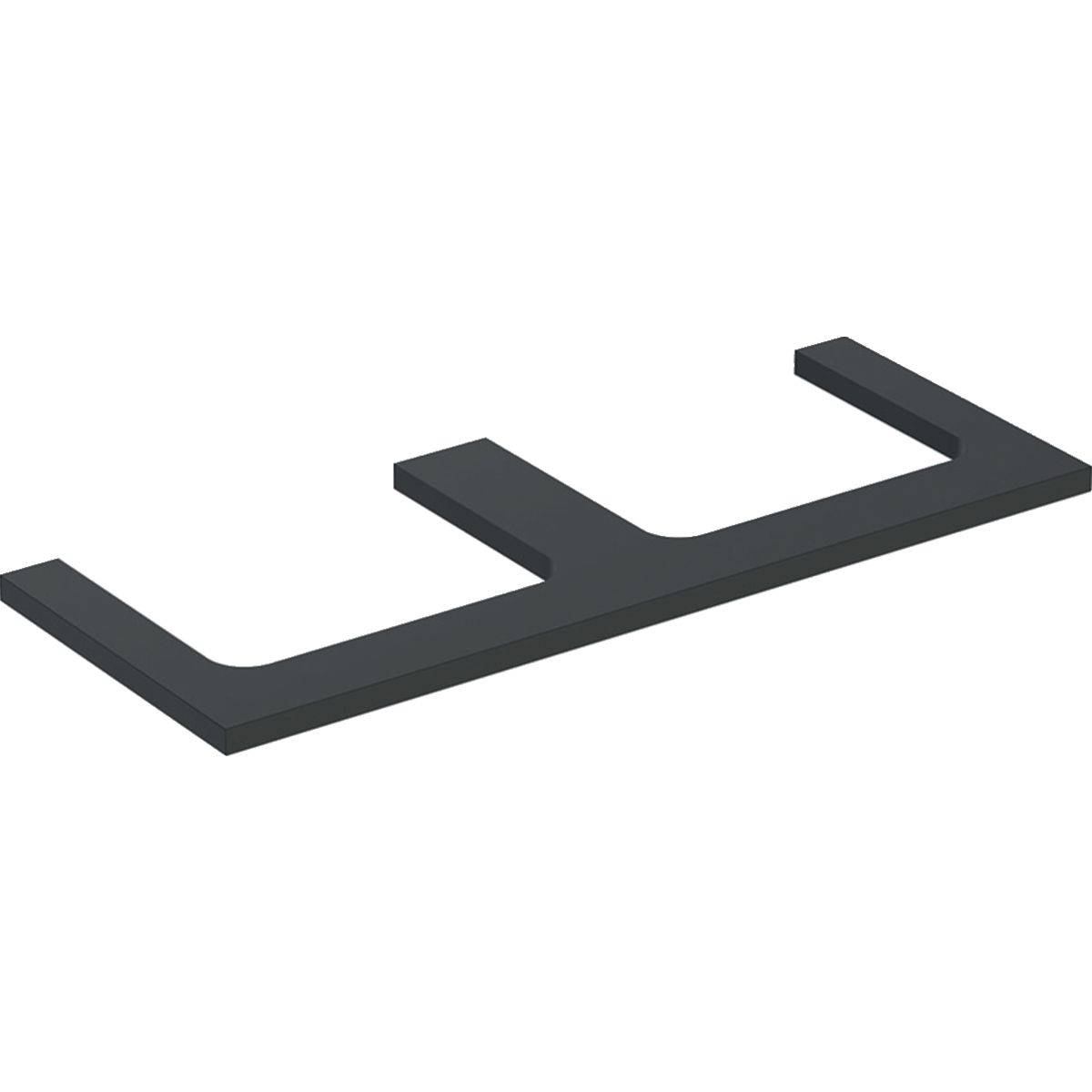Geberit One Waschtischplatte Ausschnitt zweifach, für Aufsatzwaschtisch, 120cm