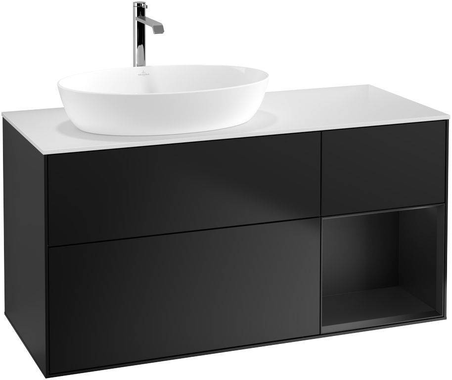 Villeroy & Boch Finion Waschtischunterschrank 1200 x 603 x 501mm, Abdeckplatte weiß matt