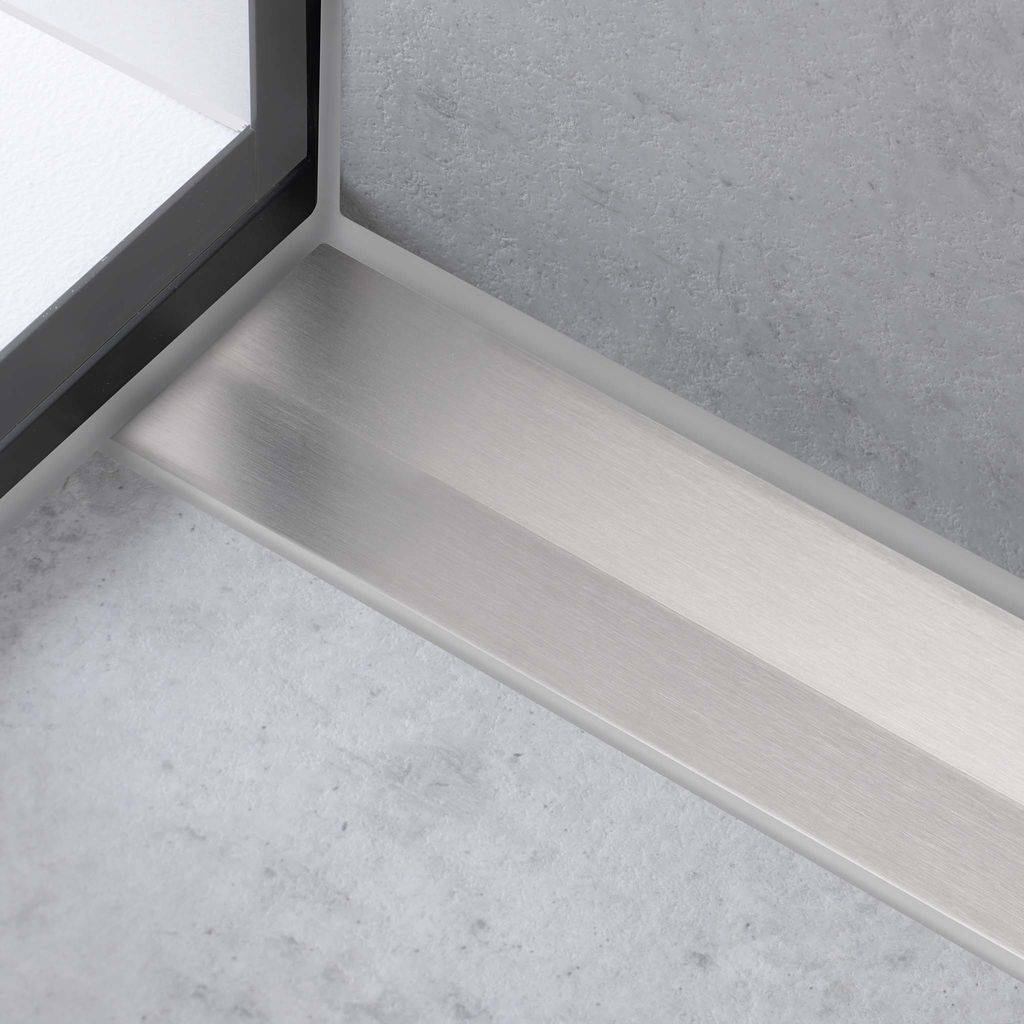 56051800_10 RainDrain Flex Fertigset Duschrinne 80cm kürzbar, zur Wandmontage