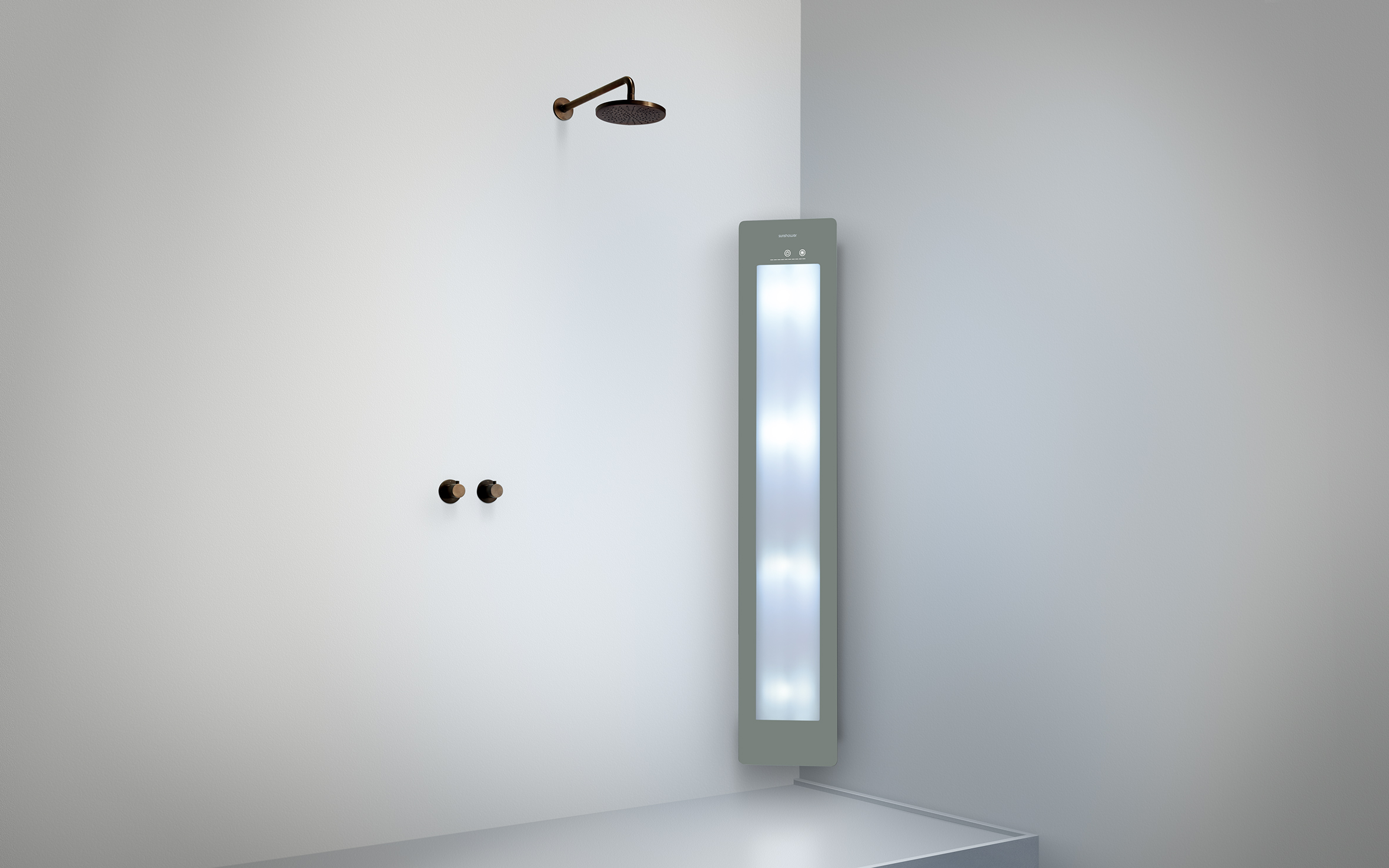 Round Line Plus/L Infrarot und UV-Stahler für Dusche