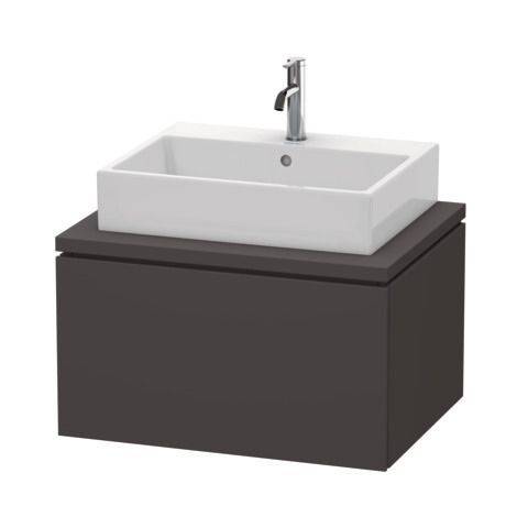 Duravit L-cube Waschtischunterbau für Konsole LC 5811, 1 Auszug, 720 x 547mm