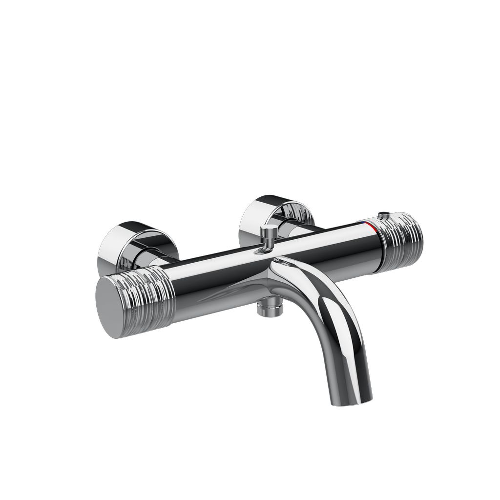 Gessi Habito TRAME Aufputz-Thermostat mit Wanneneinlauf, schwarz matt