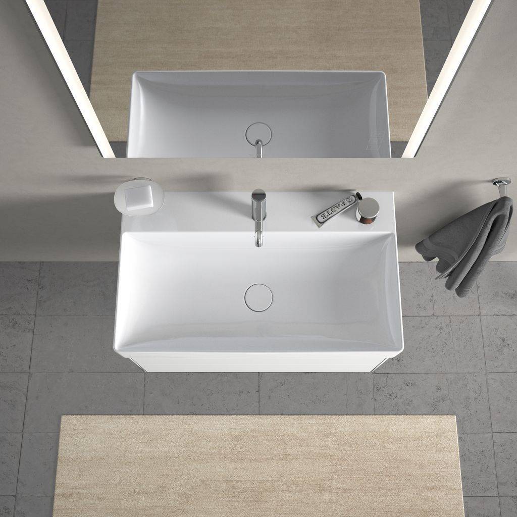 2353800041_02 DuraSquare Möbelwaschtisch 800 x 470mm, mit Hahnloch