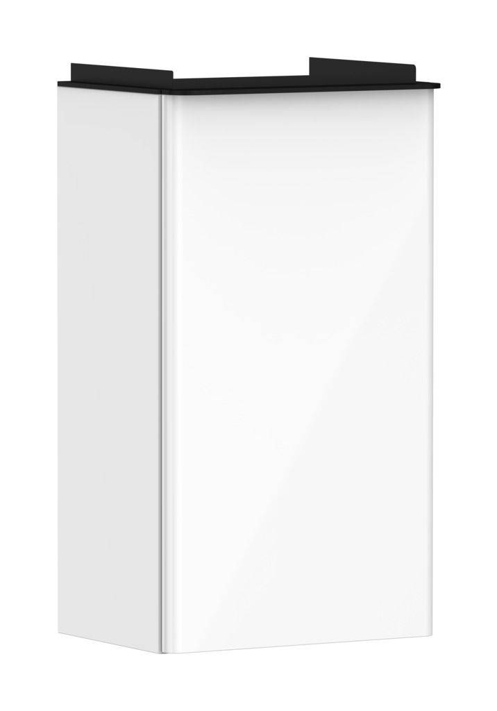 Hansgrohe Xelu Q Waschtischunterschrank Korpus weiß hochglanz, Griff mattschwarz