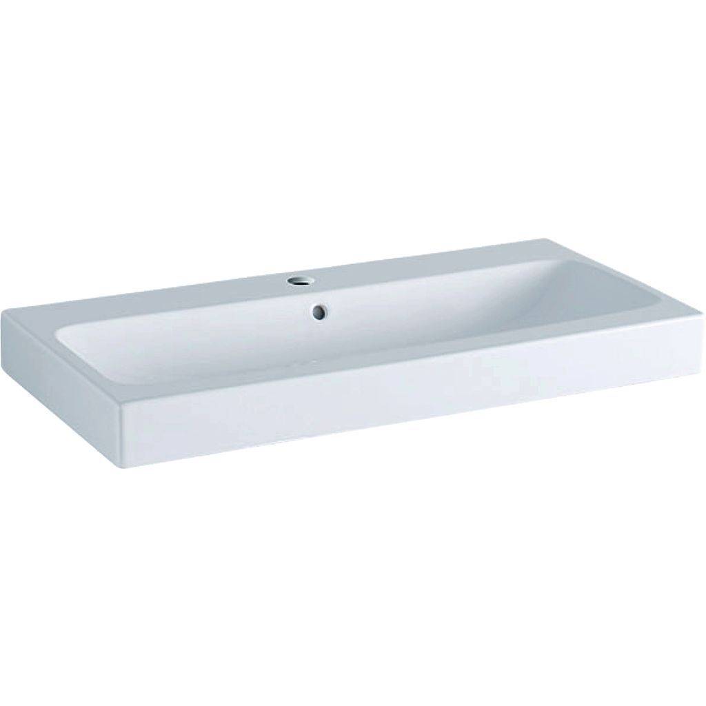 iCon Waschtisch, 900 x 485mm, mit Hahnloch, mit Überlauf