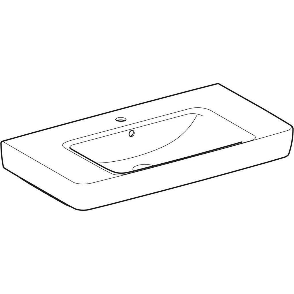 Renova Plan countertop washbasin with shelf 90cm