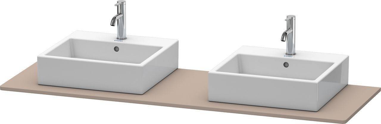 Duravit Xsquare Konsole mit zwei Ausschnitten XS063H, 1600 x 550mm