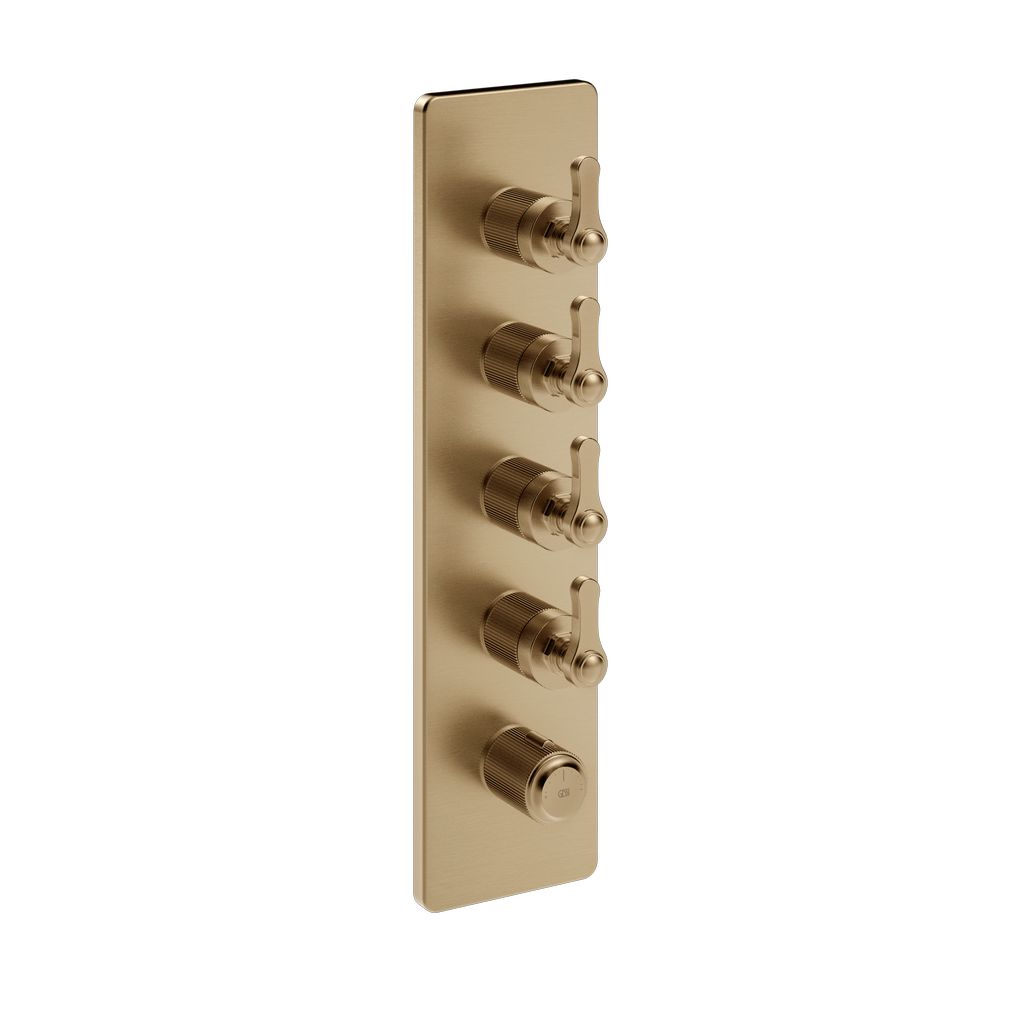 Gessi Venti20 4-Wege Thermostat warm bronze gebürstet PVD