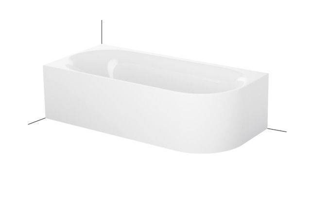 Lux Oval IV Silhouette Badewanne