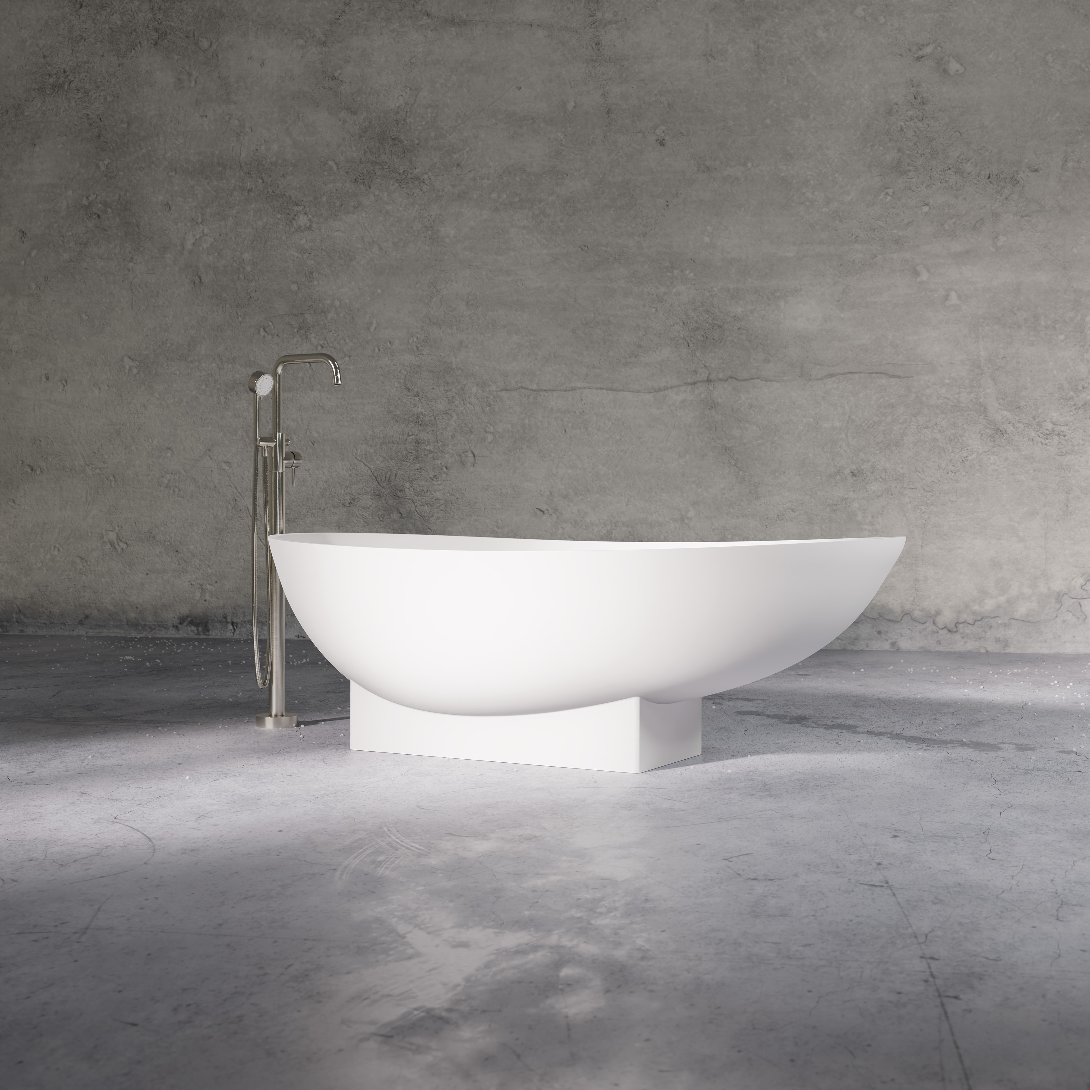 Serie 490 Freistehende Badewanne, Solid Surface