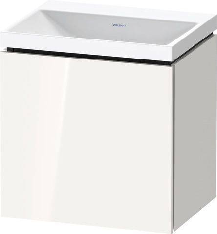 L-Cube c-shaped bathroom furniture set 450mm white high gloss decor