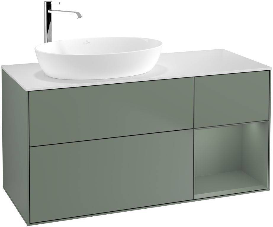 Villeroy & Boch Finion Waschtischunterschrank 1200 x 603 x 501mm, Abdeckplatte weiß matt