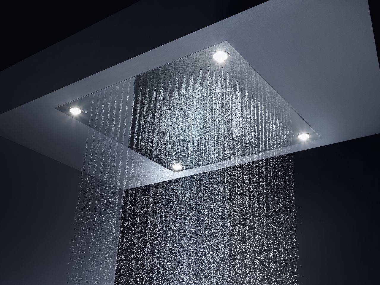 ShowerCollection ShowerHeaven 970 x 970mm 3jet overhead shower with lighting