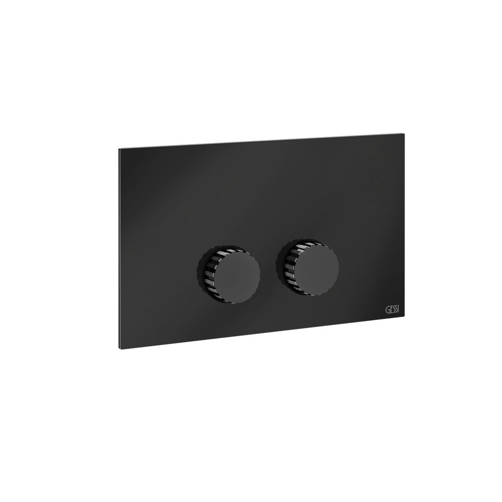 Gessi Incastri WC-Betätigungsplatte für Viega Prevista, Metall schwarz PVD
