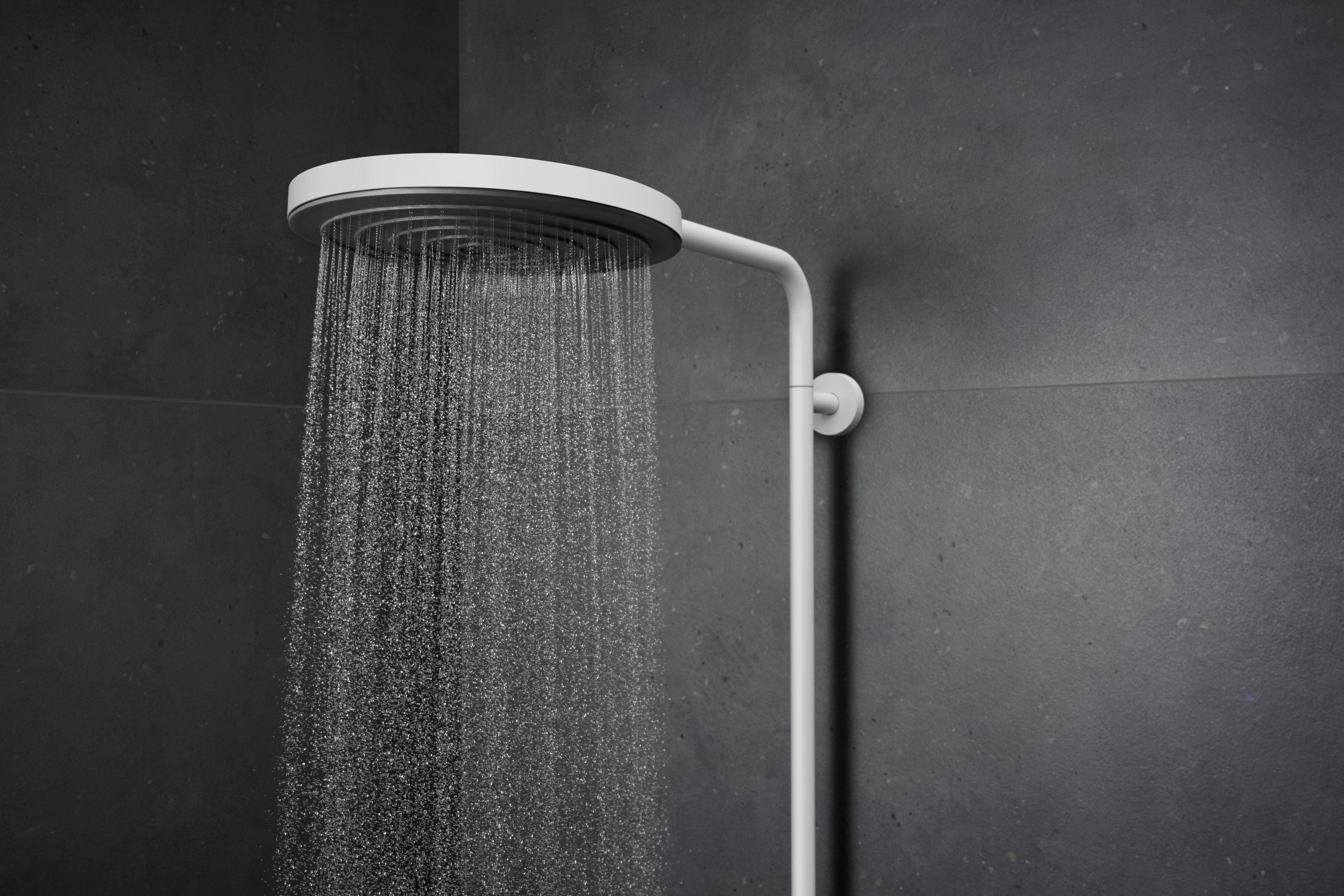 Pulsify S Puro Showerpipe 260 1jet EcoSmart with Ecostat Fine and hand shower 3jet chrome