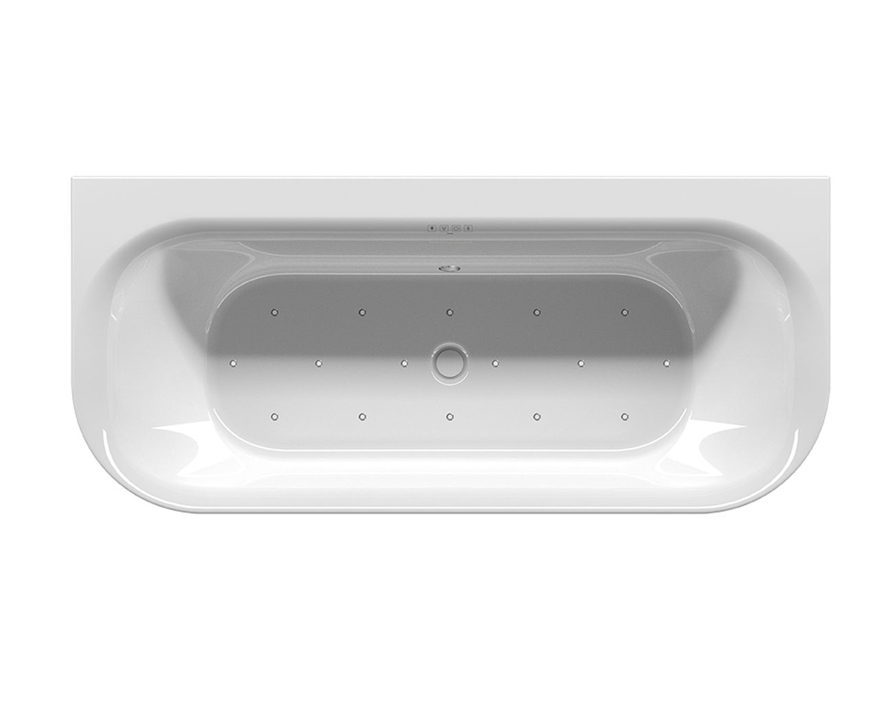 Devotion Back2Wall Badewanne mit Sparkle Mood