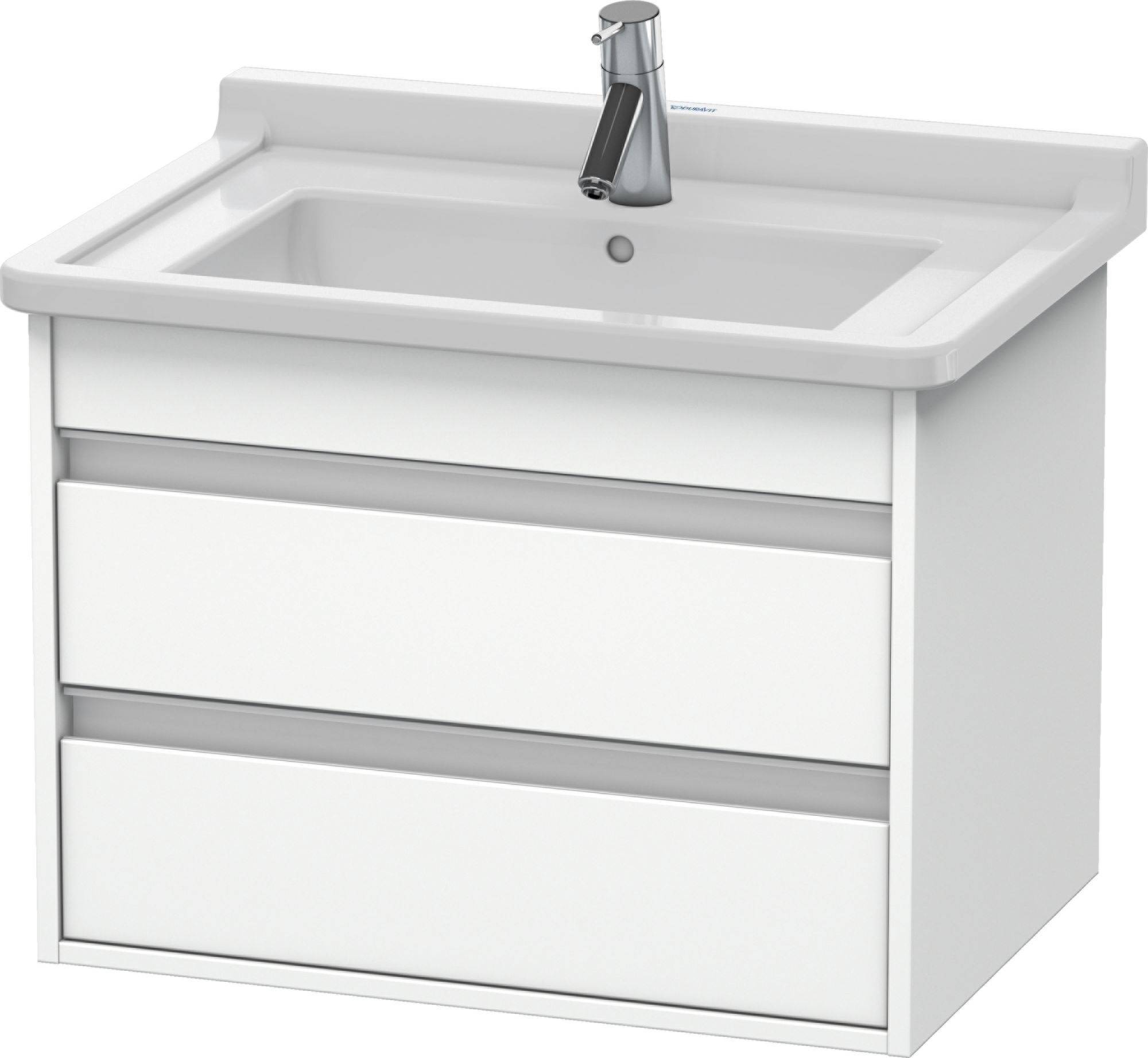 Weißer Badezimmerschrank mit integriertem Waschbecken und Ar