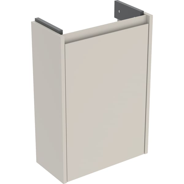 Geberit Renova Compact Unterschrank für Handwaschbecken, mit 1 Tür 41,2x60,5x20,1cm, sandgrau/lackiert seidenmatt