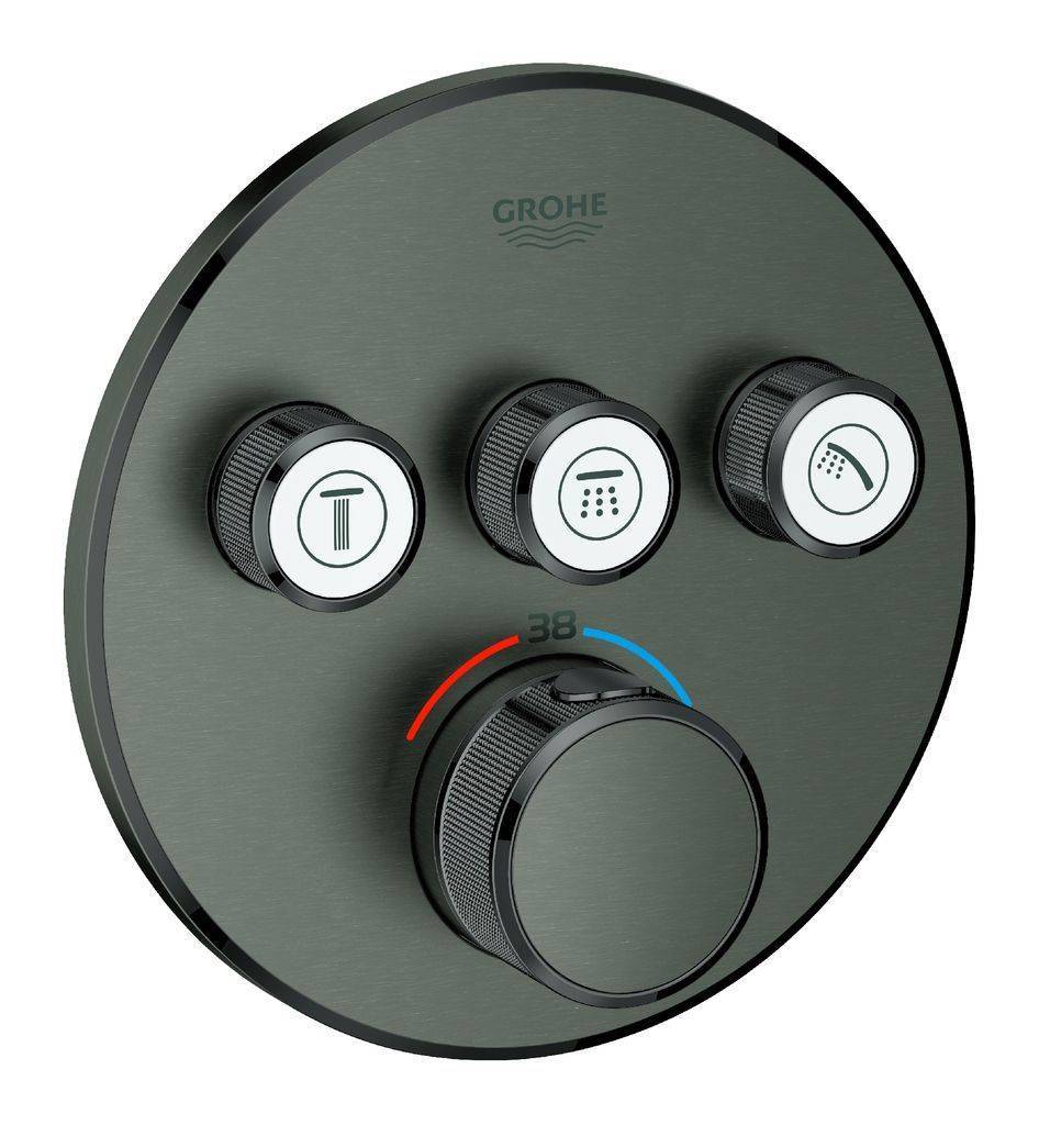 GROHE Grohtherm SmartControl Thermostat mit 3 Absperrventilen, rund