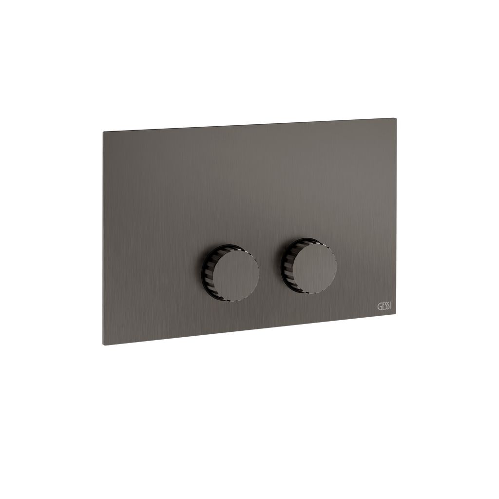 Gessi Incastri WC-Betätigungsplatte für Geberit Sigma, Metall schwarz gebürstet PVD