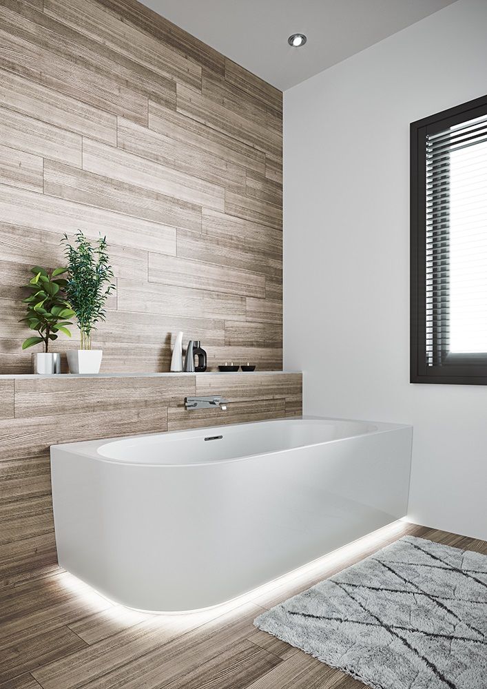 Desire Corner "links" Badewanne mit RIHO Fall & LED