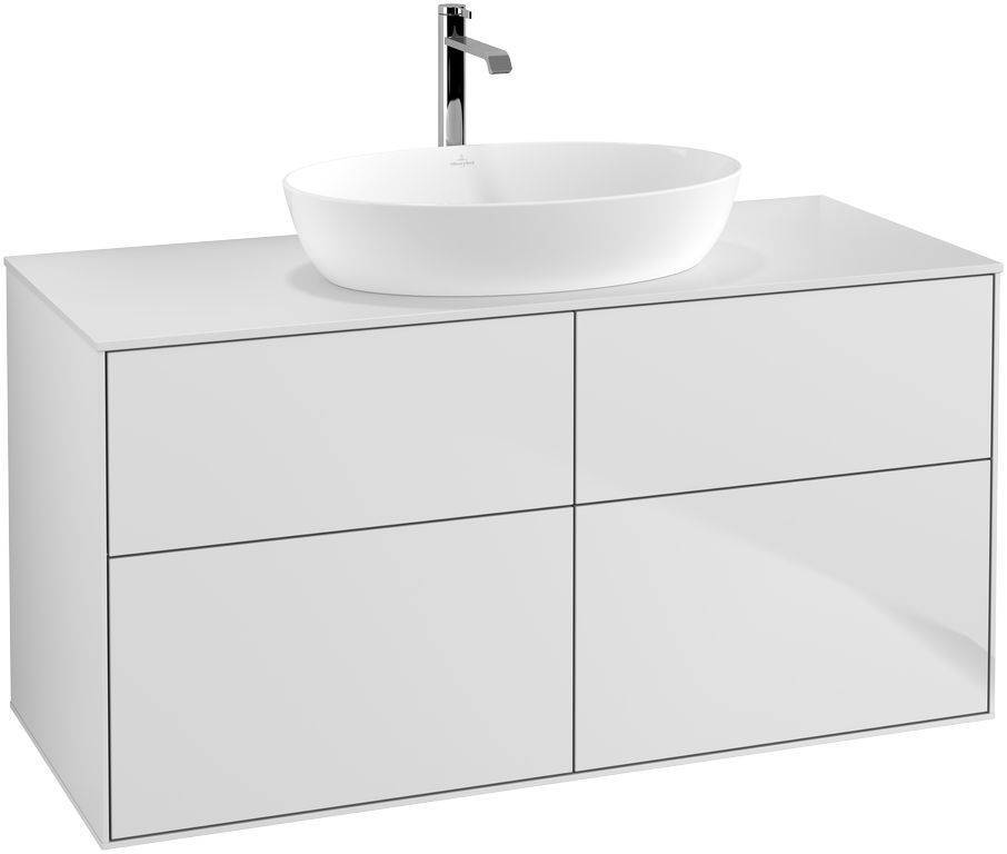 Villeroy & Boch Finion Waschtischunterschrank 1200 x 603 x 501mm, Abdeckplatte weiß matt