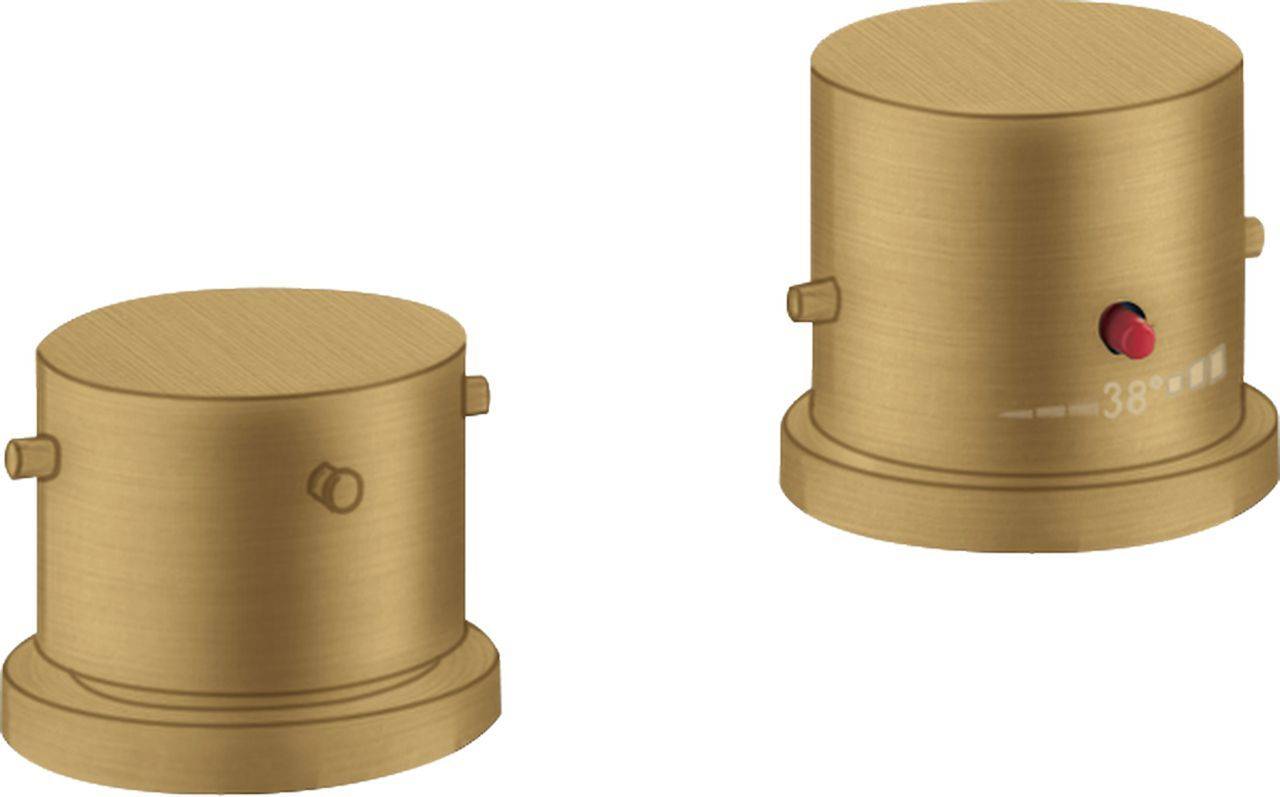 Axor Starck 2-Loch Wannenrandarmatur mit Thermostat
